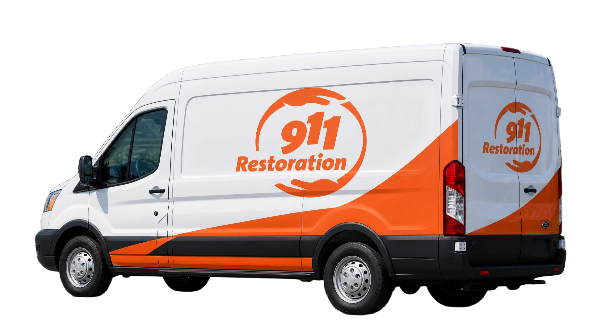 911 Restoration response van — fully equipped for emergency service